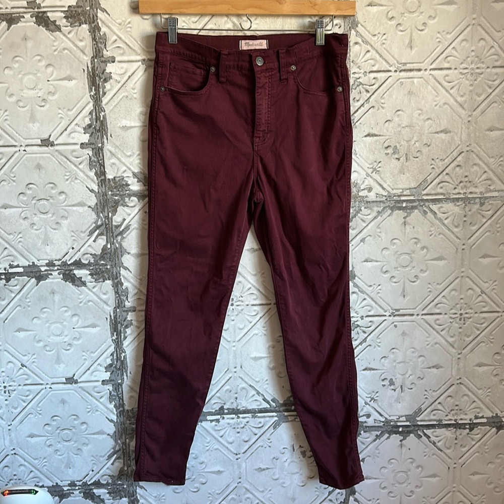 Madewell Burgundy Women's Jeggings